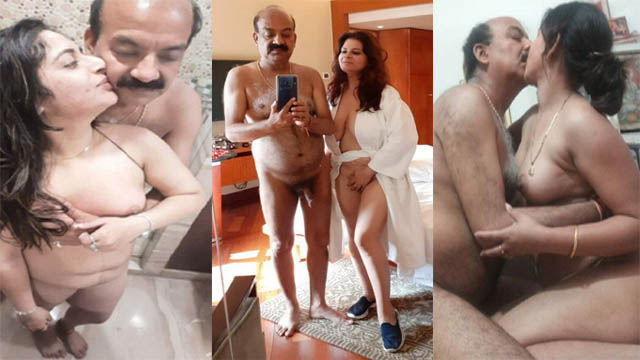 Uncle Bathing and Enjoying – With Sexy Babe In Hotel